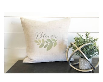 Bloom Pillow Cover 18 x 18 , Spring Pillow Cover, Spring Pillow Decor, Gift, Bloom Decor