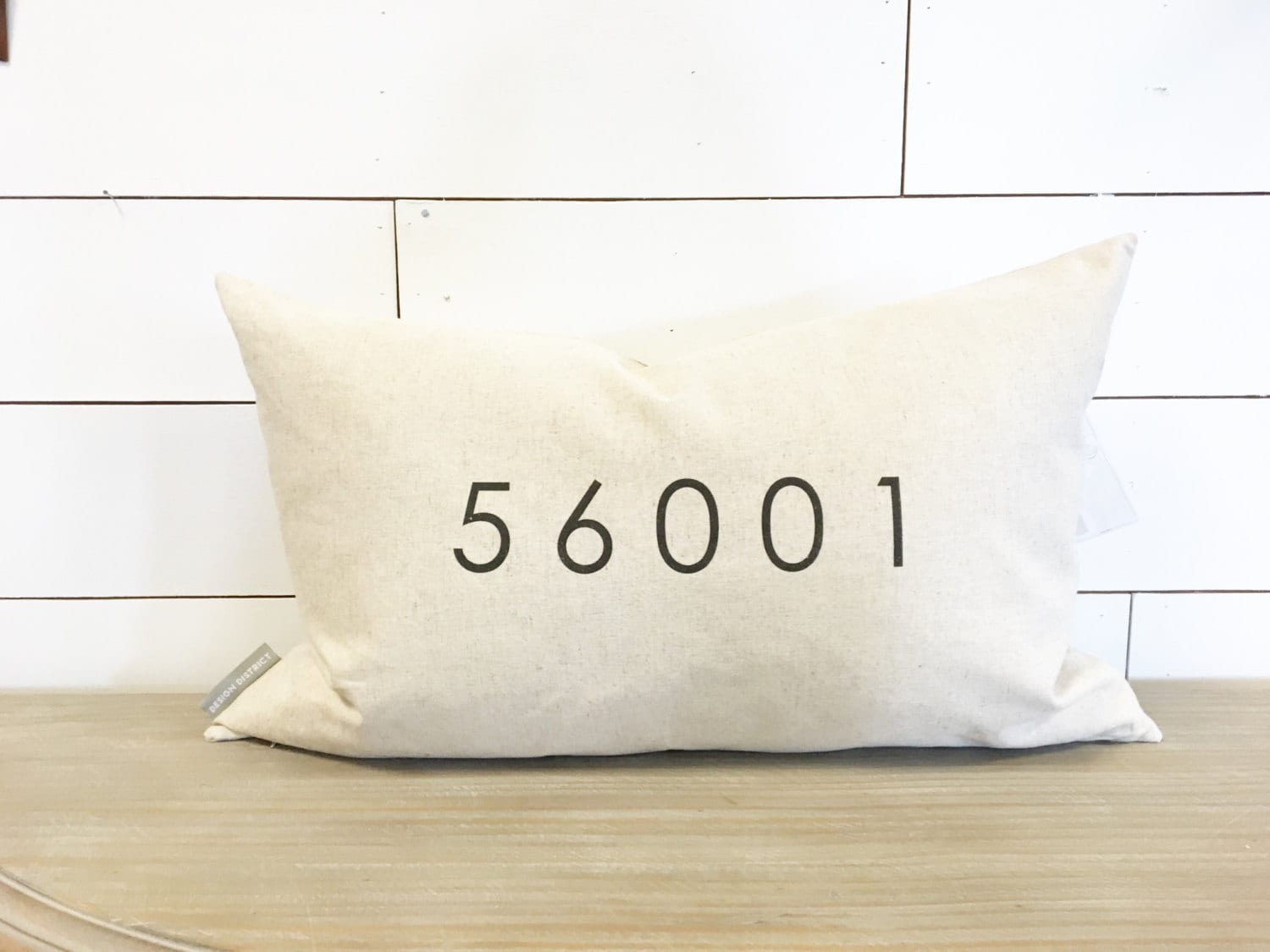 Personalized Zip Code 16 X 26 Pillow Cover // Accent Pillow / Etsy
