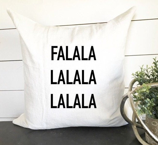 FA LA LA Pillow Cover 18 x 18 pillow Farmhouse Christmas Pillow Covers 18x18