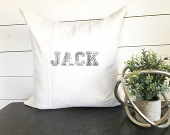 Personalized Name Pillow, Custom Name Pillow, Baby Pillow, Kid Pillow, Last Name Pillow, Nursery Decor, Boy Nursery Decor, Gift