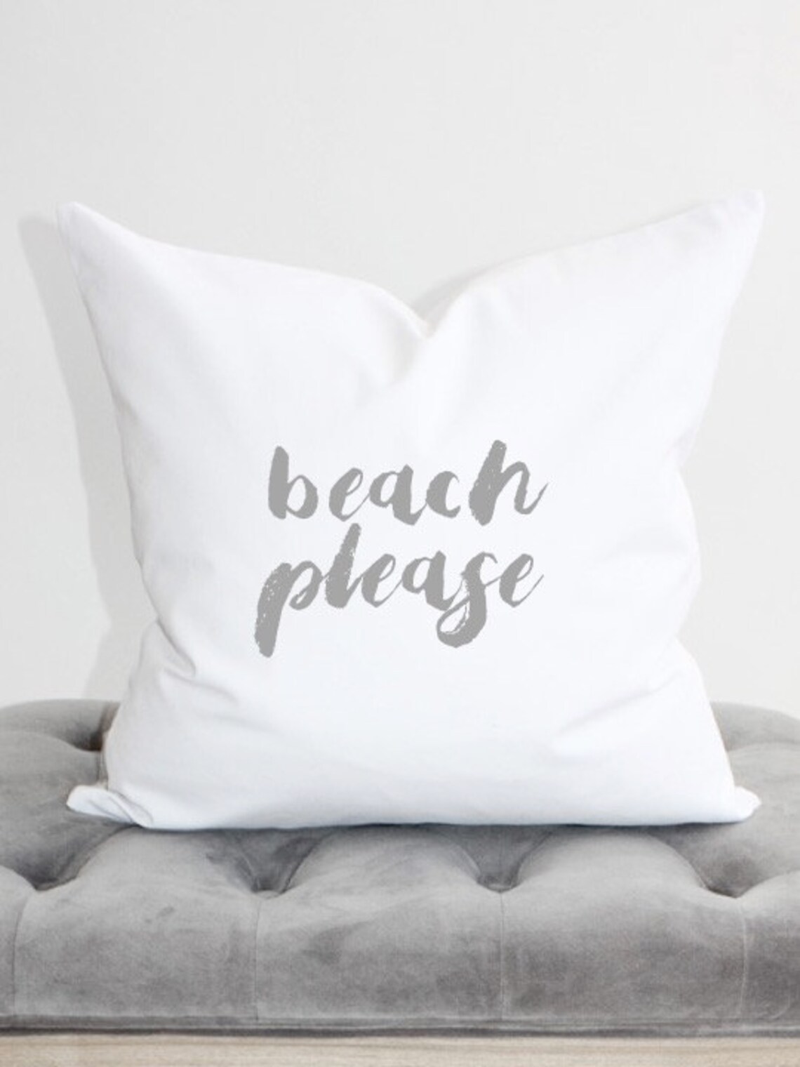 Beach Please Pillow Cover Beach Decor Coastal Pillow Etsy