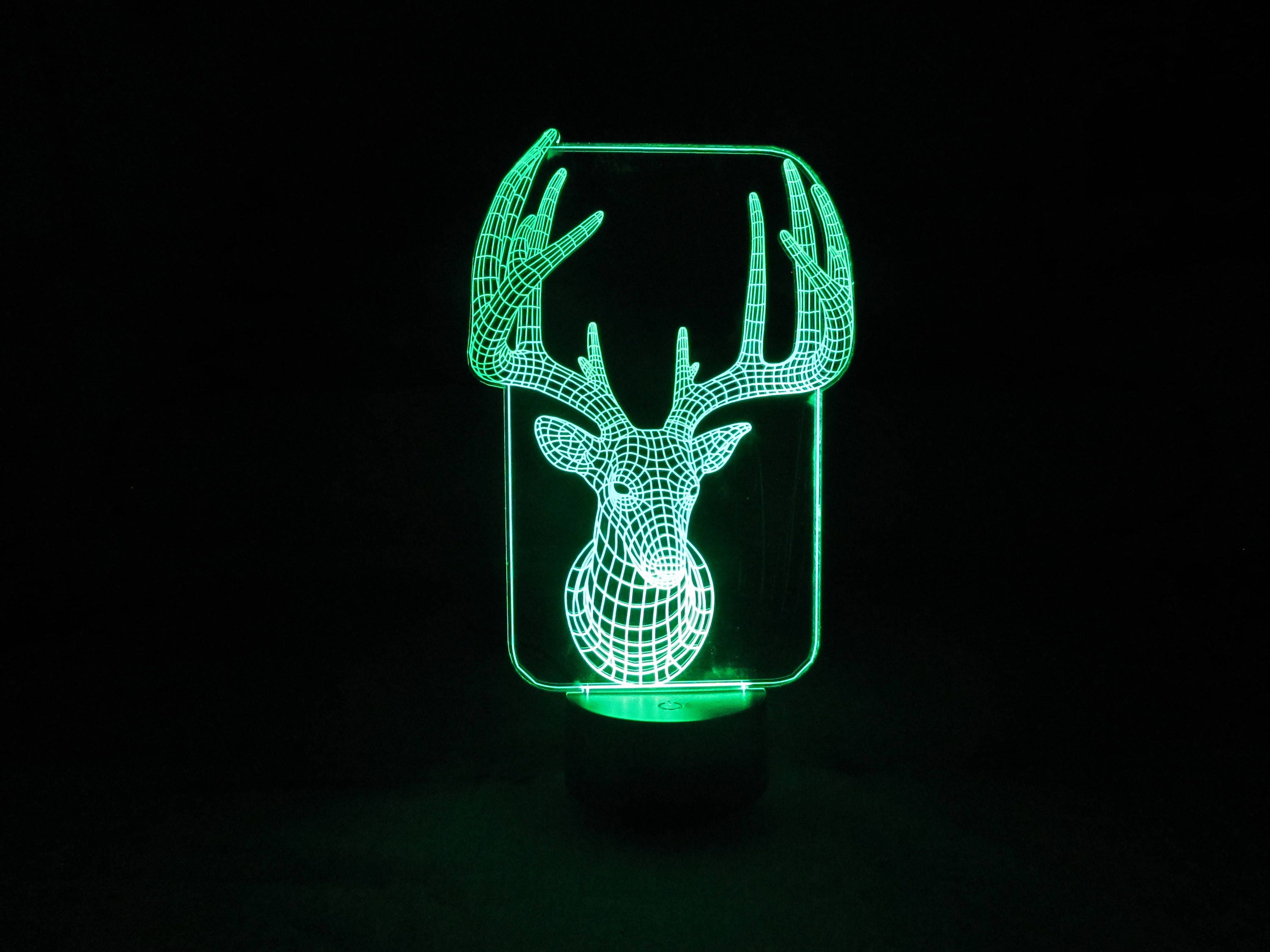 Laser Cut 2D Perspex Colour Changing LED Illusion Light Etsy