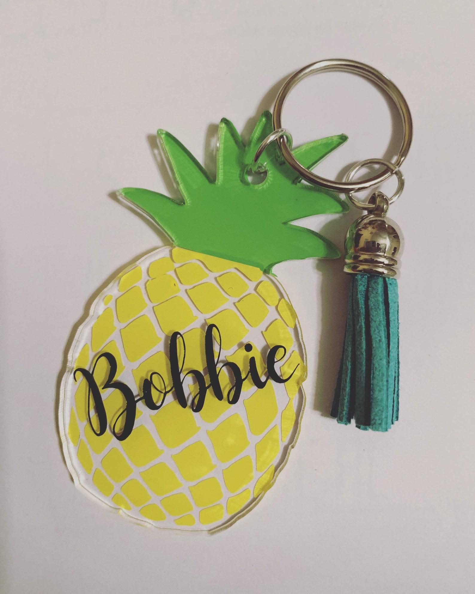 Pineapple Keychain Custom Made for You Summer Add to Etsy