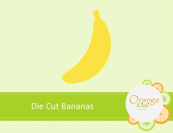Bananen Kuchen Deckel Banane Sterben Geschnitten Konfetti Etsy