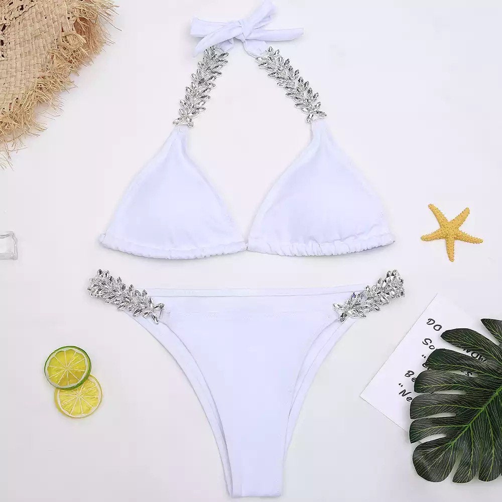 Bejeweled summer bikini sets