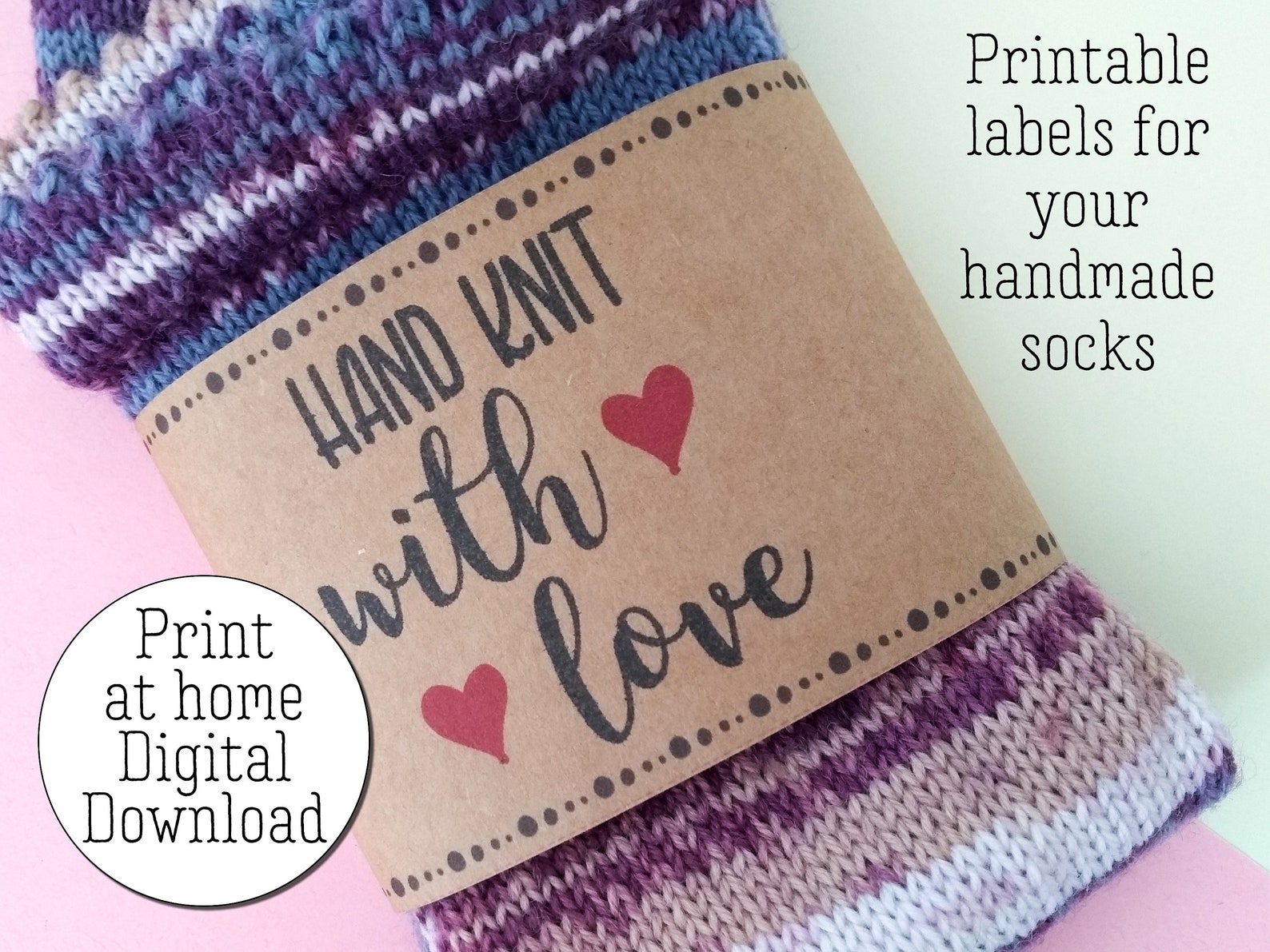 sock-label-sock-band-printable-instant-digital-download-etsy