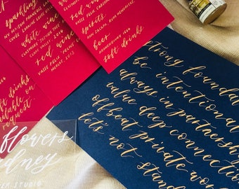 Custom Calligraphy Sign for A4 Frame