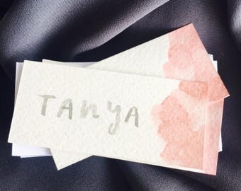 Place Cards | Watercolour Painted Cards