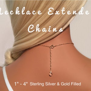 Extension Chain, Necklace Extender Chain, Bracelet Extender Chain, Chain Extender, Gold Extender Chain, Sterling Silver Extender Chain