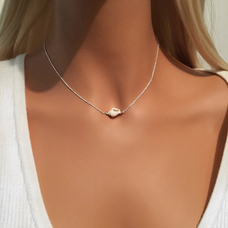 Shell Choker Necklace Beach Choker White Choker Necklace Etsy
