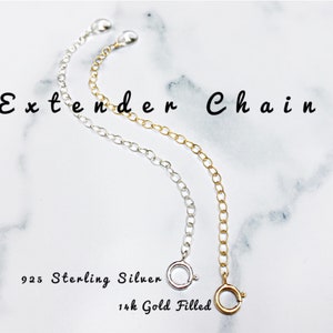 Necklace Extender Chain, Extension Chain, Bracelet Extender Chain, Chain Extender, Gold Extender Chain, Sterling Silver Extender Chain