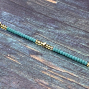 Turquoise Beaded Moon Choker