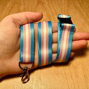 TRANSGENDER - Lanyards met LGBT+-thema - Pride - Sleutelhanger - Kaarthouder