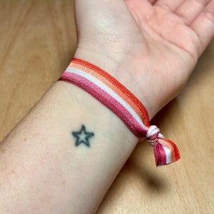 LESBIAN - Elastic bracelet - Hair tie - Pride - LGBTQIA