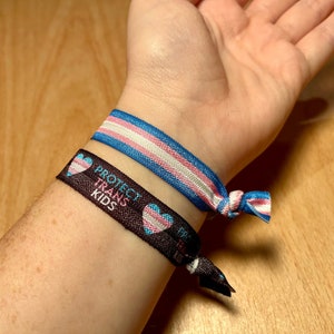 TRANSGENDER - Elastic bracelet - Hair tie - Pride - LGBTQIA