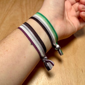 ASEXUAL AROMANTIC - Elastic bracelet - Hair tie - Pride - LGBTQIA