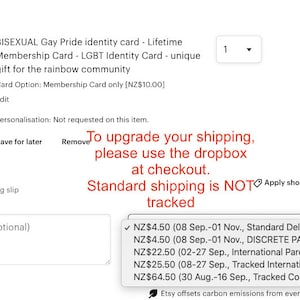 GAY Lifetime Membership Card Gay Pride Card LGBT Identity Card perfect rainbow community gift image 2