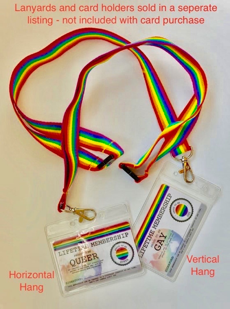 FEMBOY Lifetime Membership Card Gay Pride Card LGBT Identity Card perfect rainbow community gift image 6