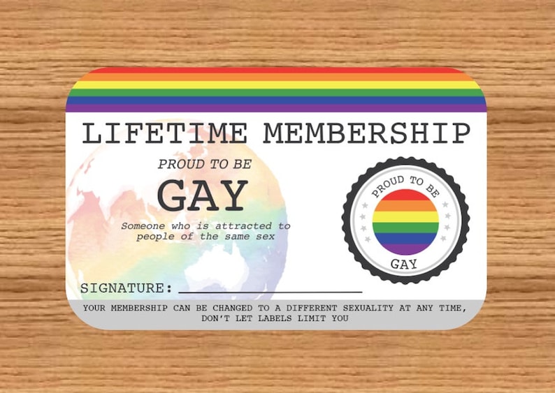 Gay Pride-livstidsmedlemskort, HBTQ-identitetsplånbok bild 4