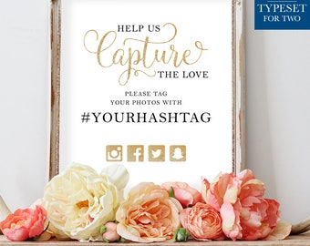 Help Us Capture the Love, Hashtag Printable, Reception Sign, Shower ...