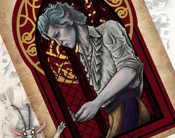 On Your Knees Darling Astarion Print Inspired by Baldurs Gate