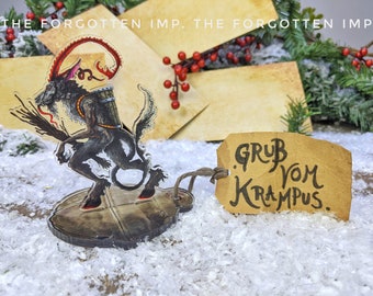 Krampus Acrylic Cryptid Christmas standee ornament