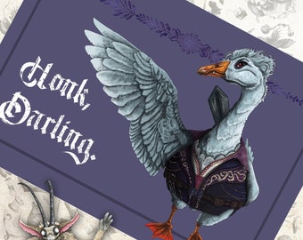 Goosestarion Astarion Vampire Goose Baldurs Gate 3 A5 Print