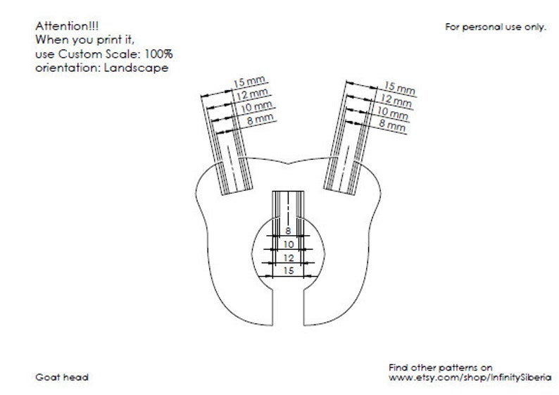 Goat Wine Bottle Holder Plans DIY PDF Templates Patterns ...