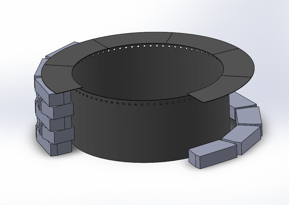 Smokeless Fire Pit DXF files for Cnc Laser or Plasma CUT Etsy