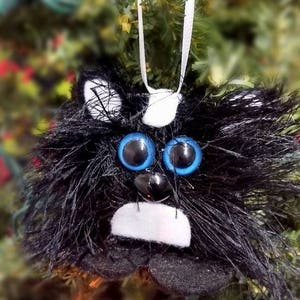 Skunk Handmade Christmas Ornament or Holiday Ornament