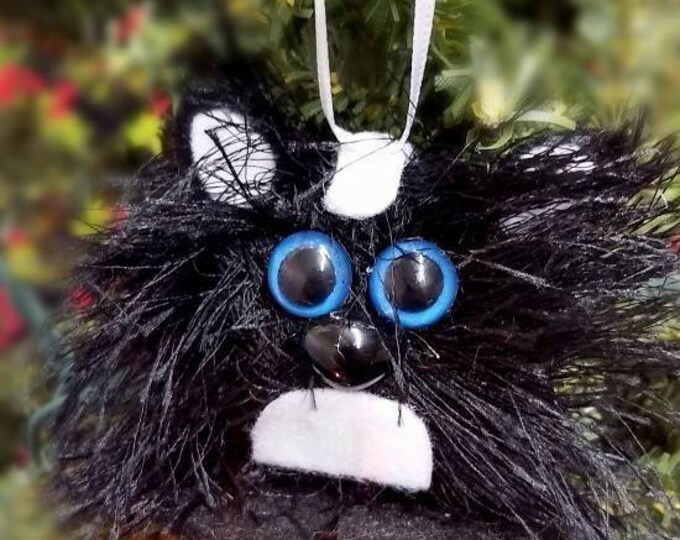 Skunk Handmade Christmas Ornament or Holiday Ornament