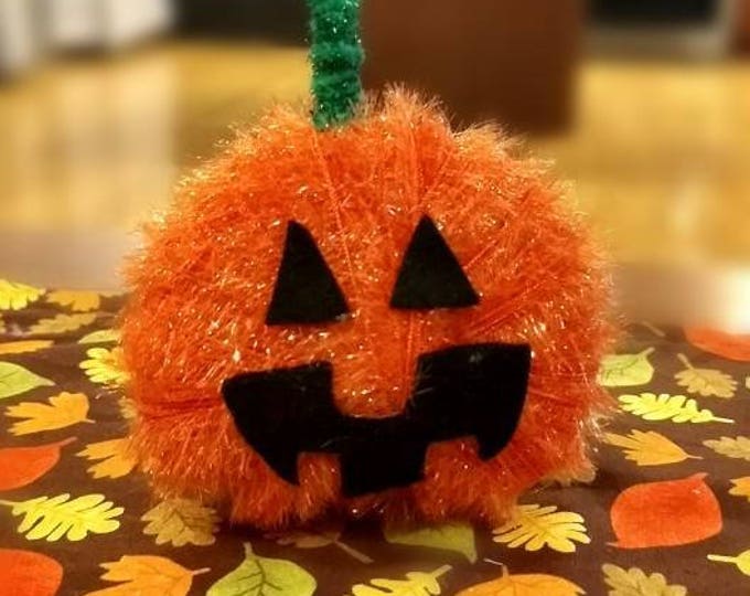 Jack O Lantern Pumpkin Fall or Halloween Decoration - 4 inch
