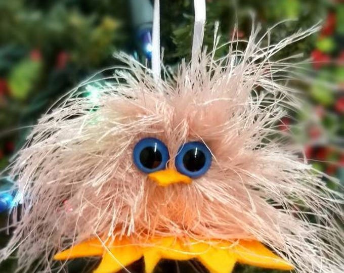 Pink Easter Chick Handmade Christmas Ornament or Holiday Ornament