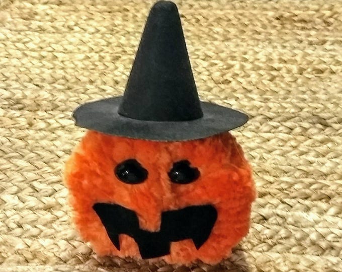 Jack-O'-Lantern Pumpkin with Witches Hat Halloween Decoration