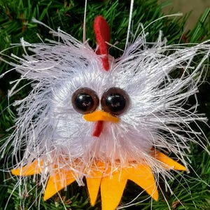 Christmas Rooster Ornament or 2017 Year of Rooster Chinese New Year Ornament