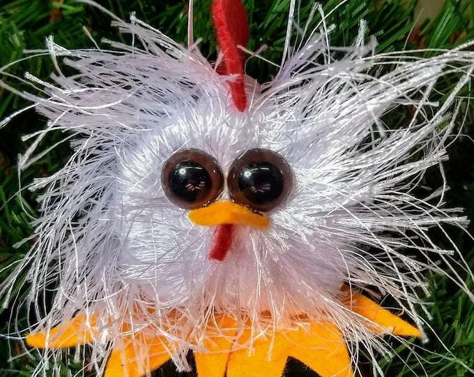 Christmas Rooster Ornament or 2017 Year of Rooster Chinese New Year Ornament