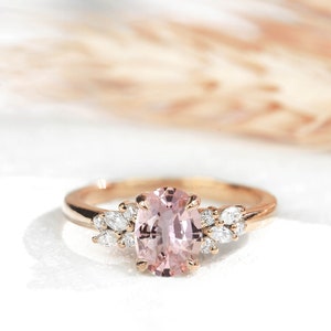 Pink Beryl Ring Etsy Canada
