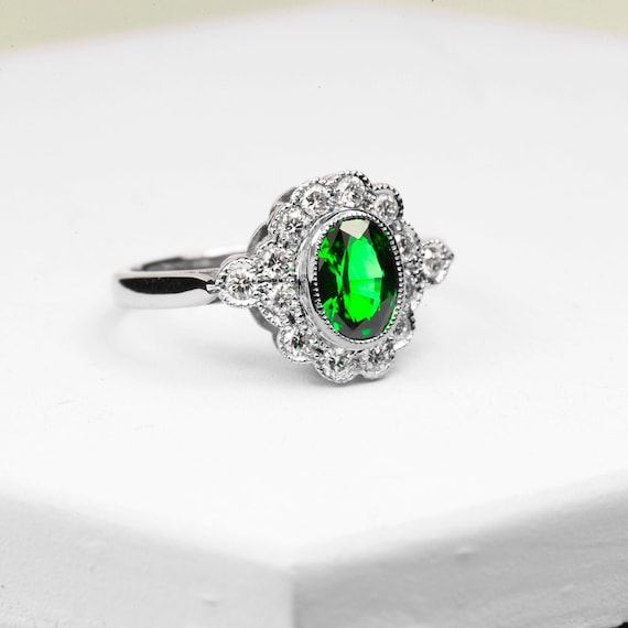 Green garnet hotsell rings for sale