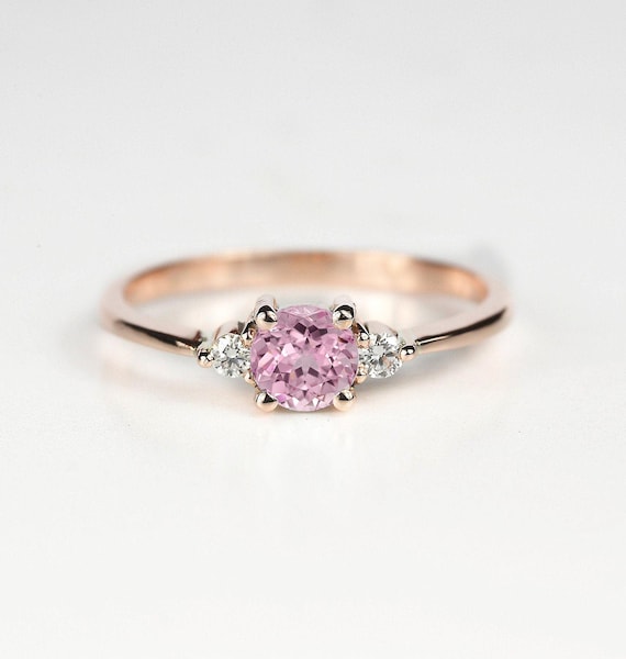 Light pink on sale stone ring