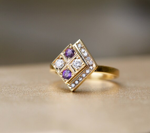 bague diamant violet bague diamant violet