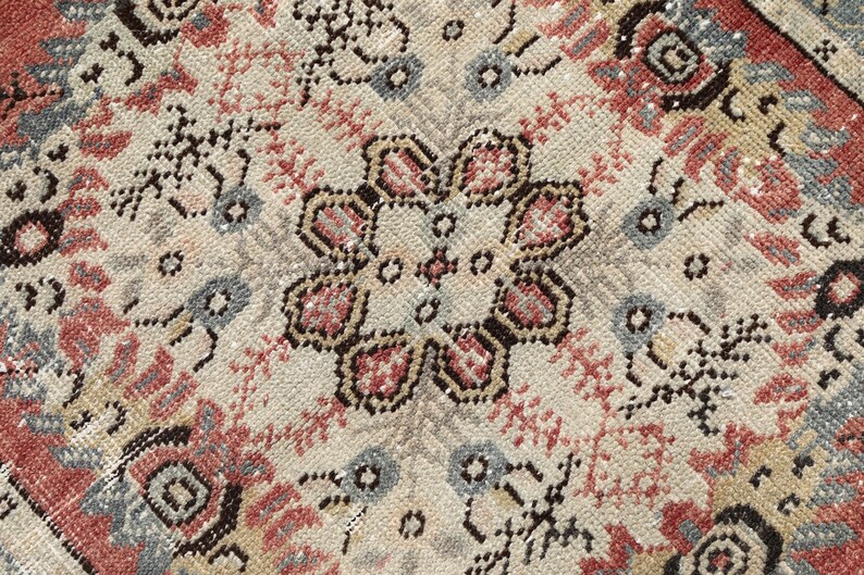 3x6 Runner Rug, 3x6 Turkish Runner, 3x6 Vintage Runner, Small Oushak