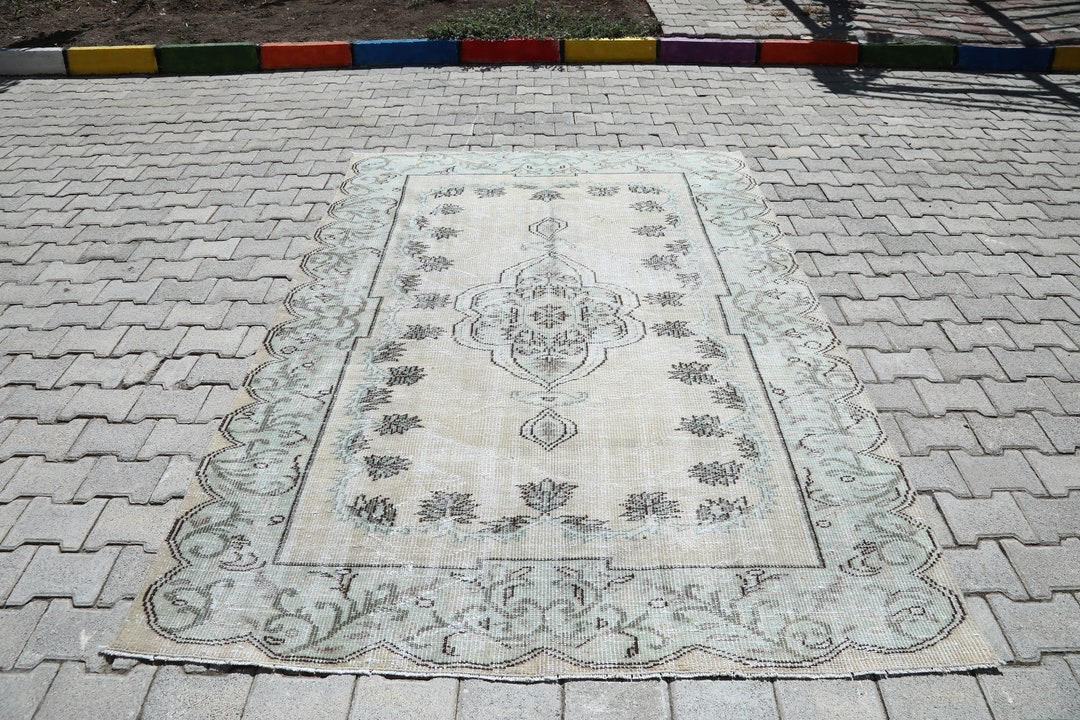 6x8 Rug 6x8 Vintage Rug 6x8 Turkish Rug Bohemian Rug Etsy