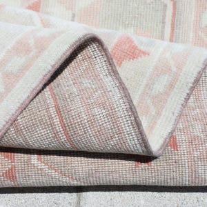 3x13 Pink Beige Turkish Runner, Herki Runner Rug, Boho Decor Runner, Bohemian Runner, Oushak Runner, 3x13 Hallway Runner, 3x13 Runner, Gift