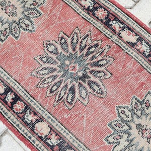 3x11 Red Runner Rug, Kitchen Runner, 3x11 Turkish Runner, Boho Rug, Vintage Runner, Eclectic Wool Rug, Antique Runner Rug, Long Home Decor