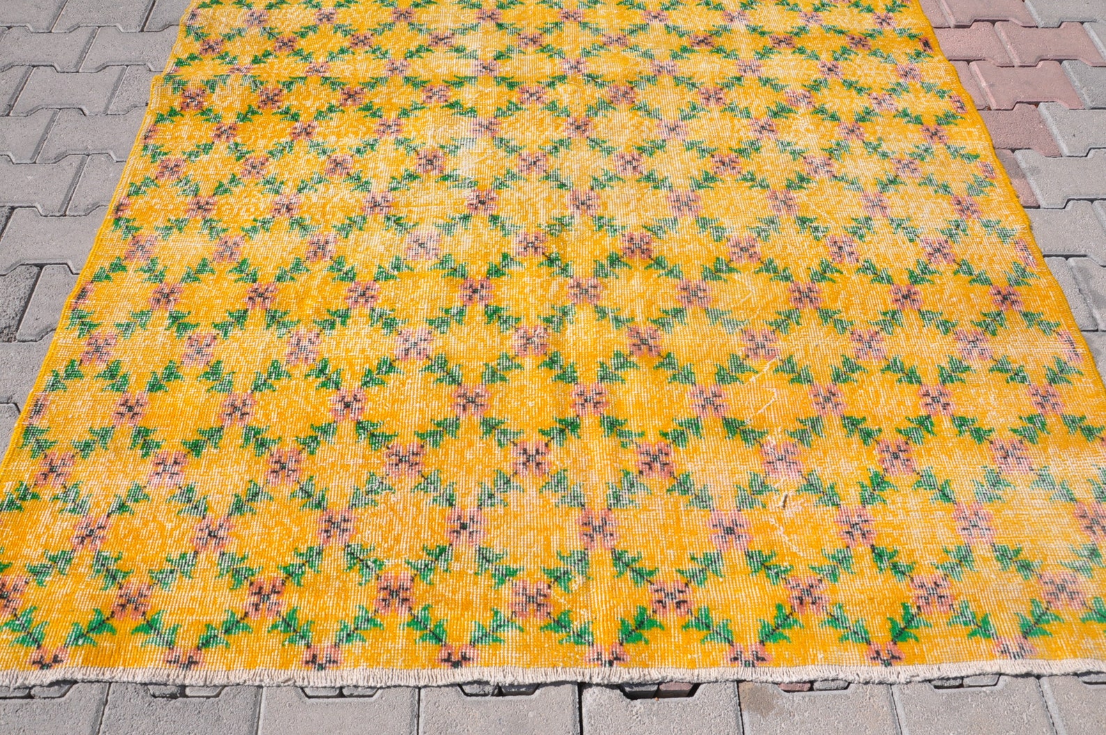 Area Rug 5x9 / Turkish Hand Woven Oushak Carpet for Living Etsy