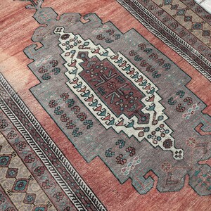 5x11 Runner Rug, Hallway Runner, 5x11 Turkish Rug, 5x11 Vintage Rug, Oushak Runner, Kitchen Runner, Handmade Rug, Eclectic Rug , Antique Rug