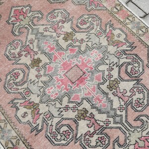 4x7 Rug, 4x7 Turkish Rug, 4x7 Vintage Rug, Faded Rug, Muted Rug, 4x7 Oushak Rug, Anatolian Rug, Handmade Rug, Wool Rug, Bedroom Rug,Boho Rug
