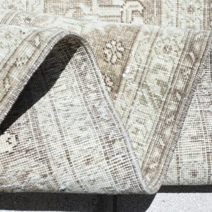 8x11 Persian Rug, Oversize Rug, Orintal Rug, 8x11 Turkish Rug, Handmade Rug, Vintage Rug 8x11, Neutral Wool Vintage Rug, Neutral Rug 8x11