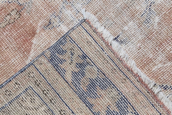 4x7 ヴィンテージ トルコ絨毯、手織りウール、落ち着いた色合い - Etsy