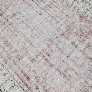 6x9 Beige Red Vintage rug, Oushak Wool Rug, 6x9 Turkish Rug, Home Decor, Beige Large Rug, Living room Rug, Bedroom Rug, Office, Red Kids Rug